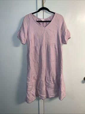 Isabel Maternity by Ingrid & Isabel Pale Pink Midi Maternity Dress